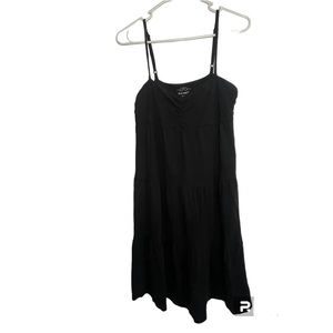 Women’s small black flowy lightweight mid length Old Navy dress